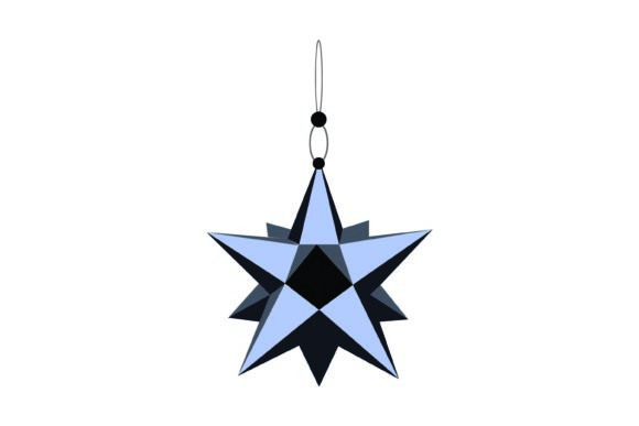 Christmas Ball Star Decoration 123: A Versatile Illustration for Content Publishers