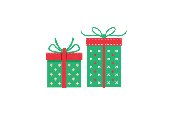 Christmas Illustration Gift Boxes