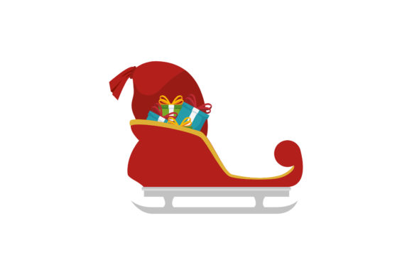 Christmas Illustration Santa s Sled