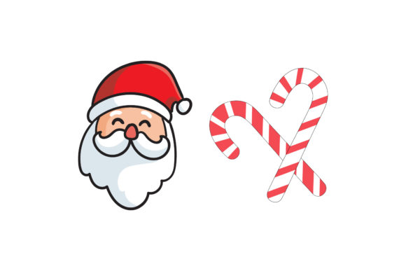 Christmas Santa and Candy Asset Set
