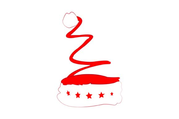 Christmas Star Spiral Hat 081 Illustrations