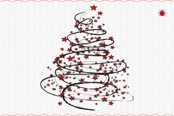Christmas Tree Illustration for Digital Selling