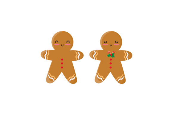 Cookies Character Christmas Dessert Illustrations