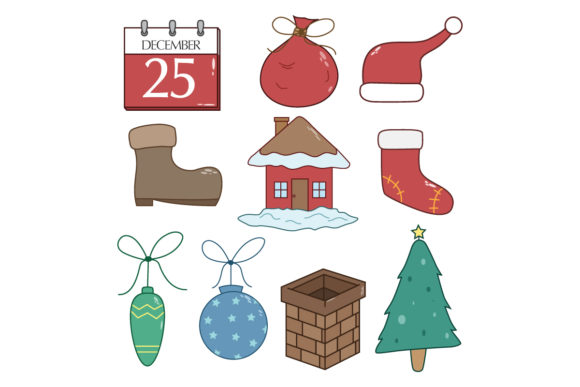 Doodle Christmas Collection Illustrations