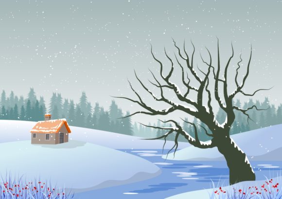 Illustrated Christmas Postcard for Digital Sellers
