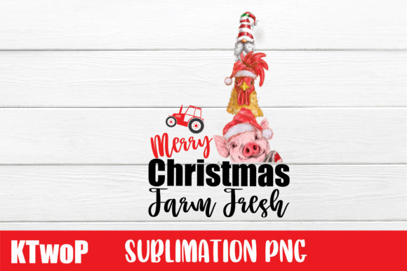 Merry Christmas Sublimation FarmFresh Illustrations