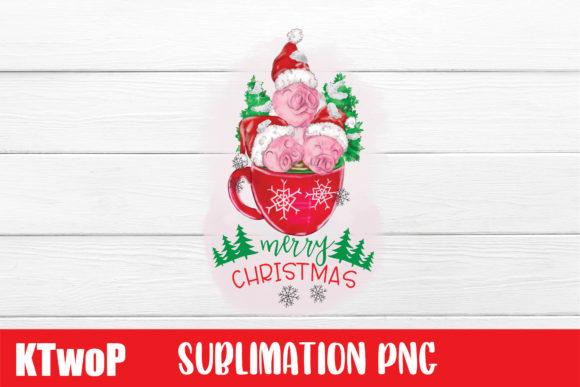 Merry Christmas Sublimation Pink Pigs