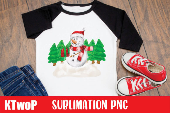 Merry Christmas Sublimation Snowman Illustrations