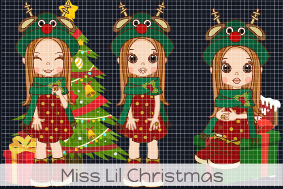 Miss Lil Christmas Illustrations