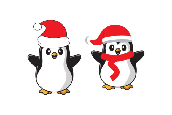 Penguin Illustrations for Seasonal Design
