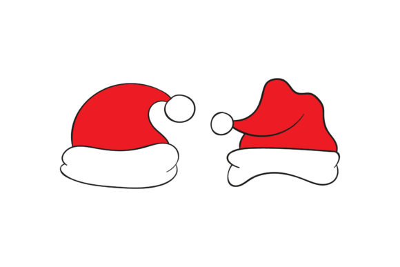 Santa’s Hat Set Christmas Illustrations