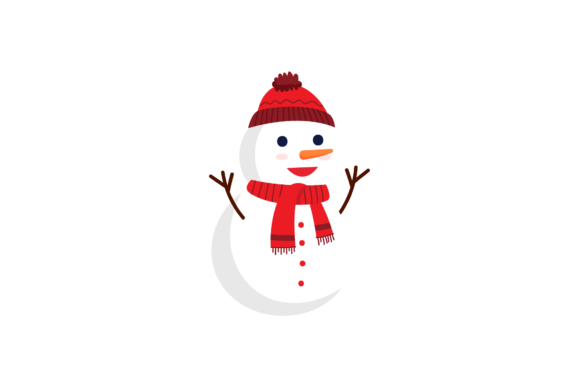 Snowman Character Christmas Illustration